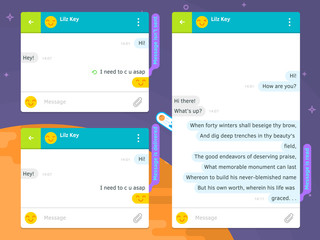 Mobile Phone Chat Message Notifications