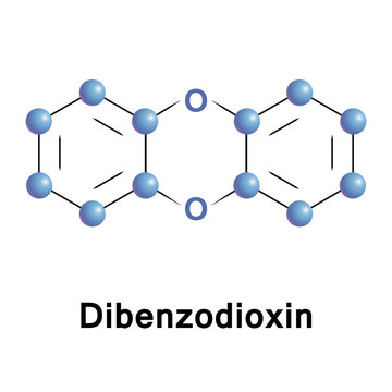 dibenzodioxin, is a polycyclic heterocyclic organic compound in which two benzene rings are connected by a 1,4 dioxin ring. 