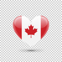 Canadian Flag Heart