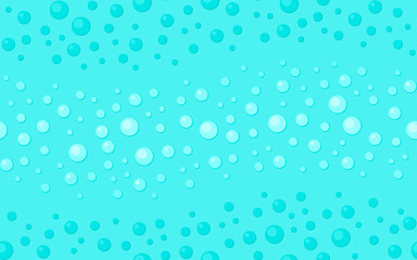 Seamless blue water drops pattern