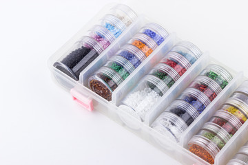 Seed beads in bead's storage system