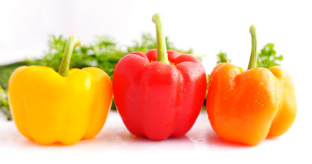  Fresh sweet pepper isolated
