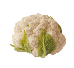 cauliflower it is isolated on a white background