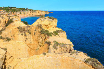 Atlantic rocky coastline(Algarve, Portugal).