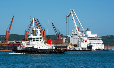 Naklejka premium Durban Harbour tug Umhlali.