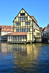 Fototapeta na wymiar View in the historical town of Bamberg, Bavaria, region Upper Franconia, Germany