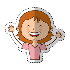 cute mother character icon vector illustration design