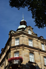 View in the historical town of Bamberg, Bavaria, region Upper Franconia, Germany