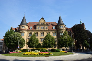 View in the historical town of Bamberg, Bavaria, region Upper Franconia, Germany