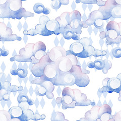 Watercolor sky pattern