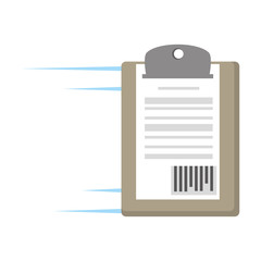 delivery clipboard code bar icon vector illustration eps 10