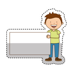 cute father character icon vector illustration design