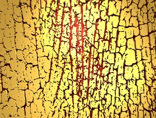 Relief stone surface texture. Old concrete wall. Monochrome image. Grunge distress texture. 3D rendering. Chrome metallic material