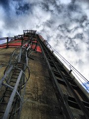 metal pipe at a height