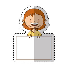cute mother character icon vector illustration design