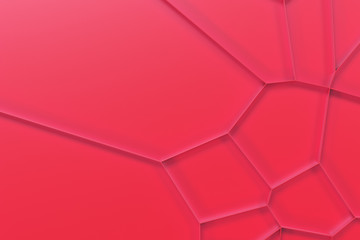 Abstract colored 3d voronoi grate on colored background