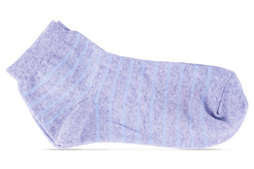 gray socks isolated on white background.