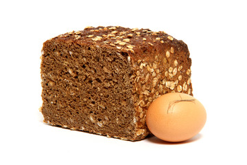 Vollkornbrot und Ei