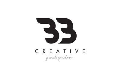 BB Letter Logo Design with Creative Modern Trendy Typography.