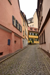 Obraz na płótnie Canvas View in the historical town of Bamberg, Bavaria, region Upper Franconia, Germany