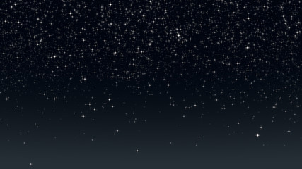 dark evening sky with bright stars