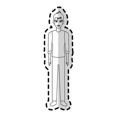 Obraz premium happy man icon image vector illustration design 