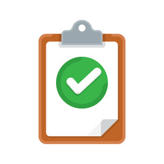 Clipboard and check marks
