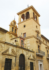 Fototapeta premium Town Hall and Church of the Remedies, Antequera, Spain