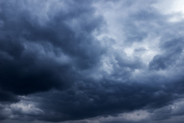 Dark clouds before a thunder-storm
