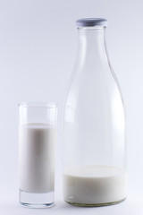 Milk in a glass