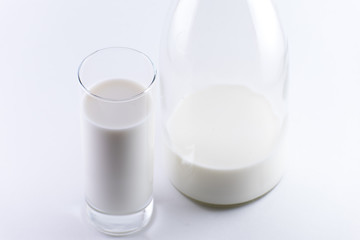 Milk in a glass