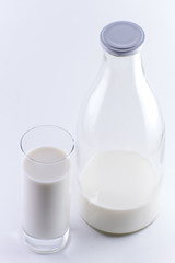Milk in a glass