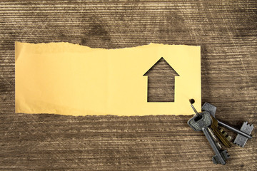 Keys with house symbol