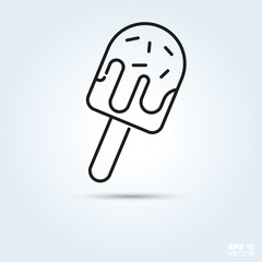 Popsicle ice cream icon