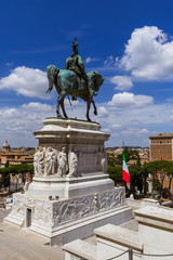 Monument of Vittorio Emanuele II in Rome Italy