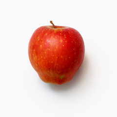 red Apple on white background