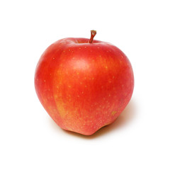 red Apple on white background