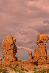 Fototapeta na wymiar Balanced Rock Arches National Park