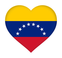 Flag of Venezuela heart