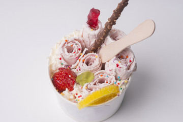 plombir, ice cream, ice roll - 139115981