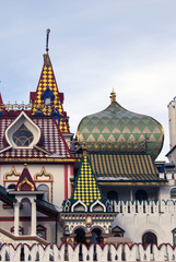 Fototapeta na wymiar Izmailovo Kremlin in Moscow. Popular landmark. Color photo.