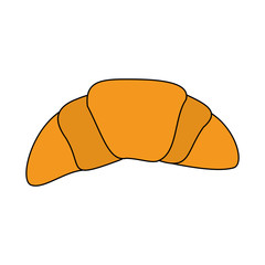 croissant pastry icon image vector illustration design 