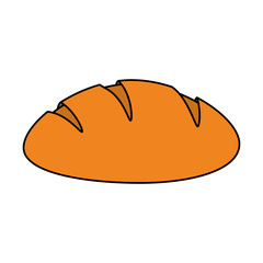 bread loaf pastry icon image vector illustration design 