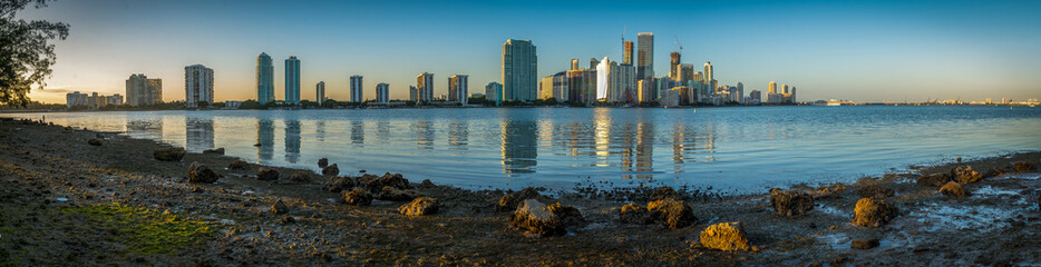Fototapeta premium Miami Skyline Panorama