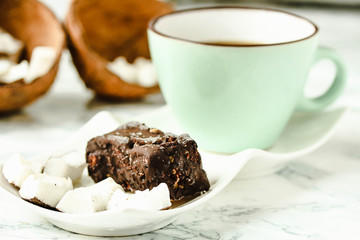 homemade coconut candy bars bounty, raw vegan healthy dessert