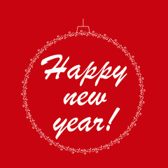 Happy New Year.  Illustration