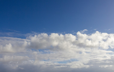 blue sky with white clouds
