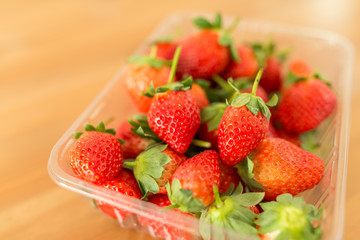 Fresh Strawberry in packing