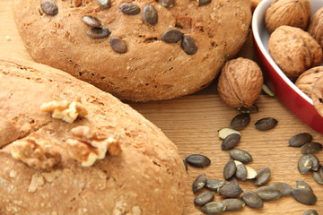 Brot mit Kürbiskernen
