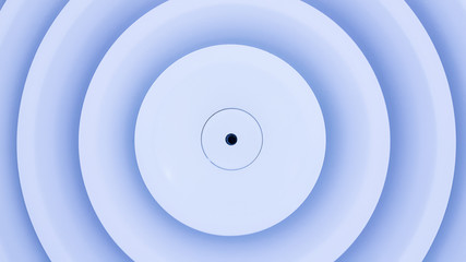 Close up circle air grill on ceiling.